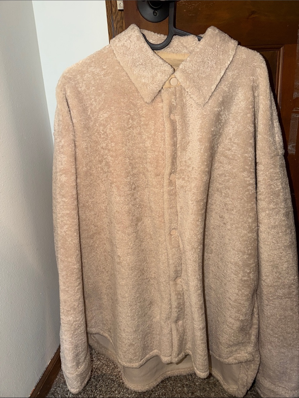 Standard Cloth Plush Button-Up Jacket